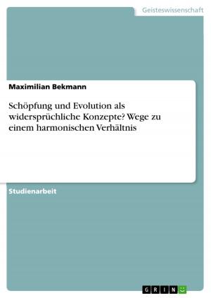 Cover of the book Schöpfung und Evolution als widersprüchliche Konzepte? Wege zu einem harmonischen Verhältnis by Florian Schwarz