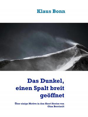 Cover of the book Das Dunkel, einen Spalt breit geöffnet by Jörg Becker