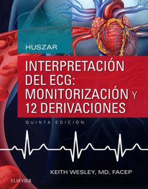Book cover of Huszar. Interpretación del ECG: monitorización y 12 derivaciones