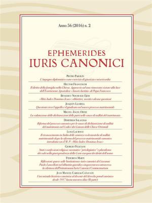 Cover of the book Ephemerides Iuris Canonici by Andrea Zannini