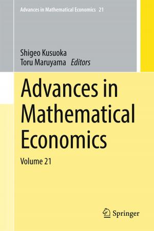 Cover of the book Advances in Mathematical Economics by David Zhang, Yong Xu, Wangmeng Zuo