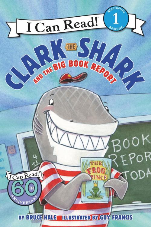 Cover of the book Clark the Shark and the Big Book Report by Bruce Hale, HarperCollins