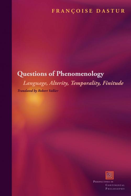 Cover of the book Questions of Phenomenology by Françoise Dastur, Fordham University Press