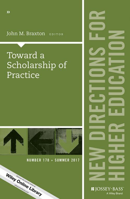 Cover of the book Toward a Scholarship of Practice by , Wiley