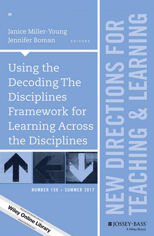 Cover of the book Using the Decoding The Disciplines Framework for Learning Across the Disciplines by , Wiley