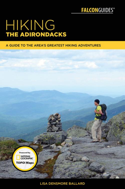 Cover of the book Hiking the Adirondacks by Lisa Densmore Ballard, Falcon Guides