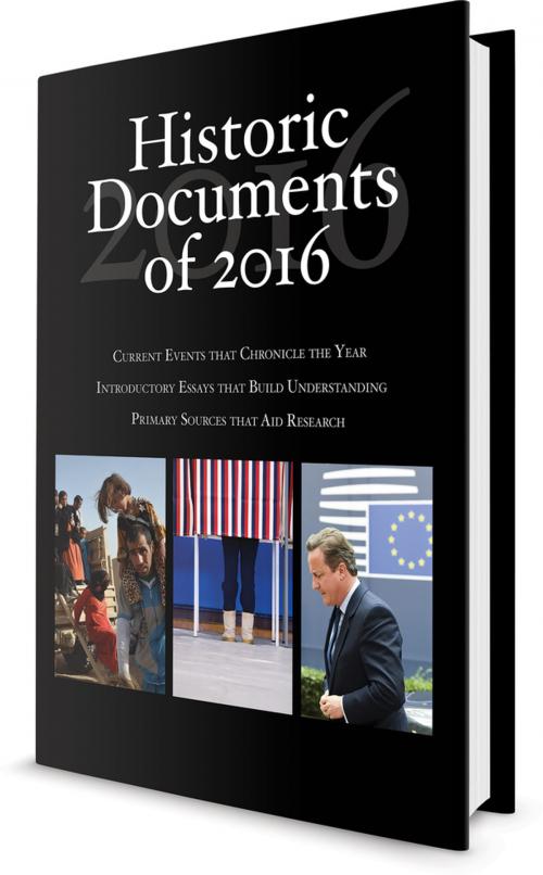 Cover of the book Historic Documents of 2016 by , SAGE Publications