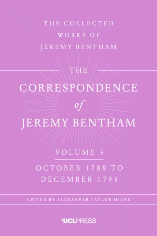 Cover of the book The Correspondence of Jeremy Bentham, Volume 4 by Jeremy Bentham, John R. Dinwiddy, UCL Press