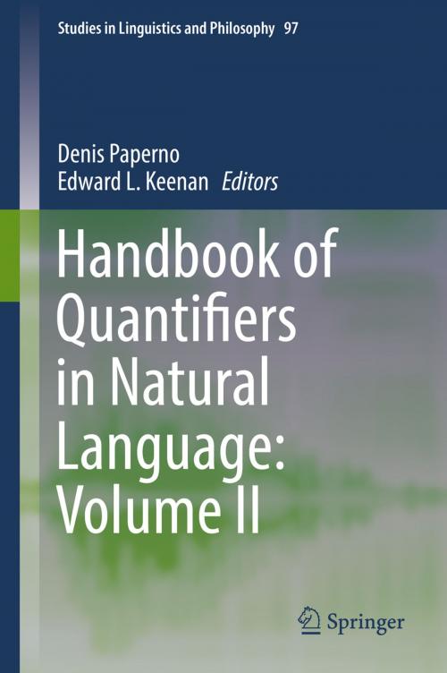 Cover of the book Handbook of Quantifiers in Natural Language: Volume II by , Springer International Publishing
