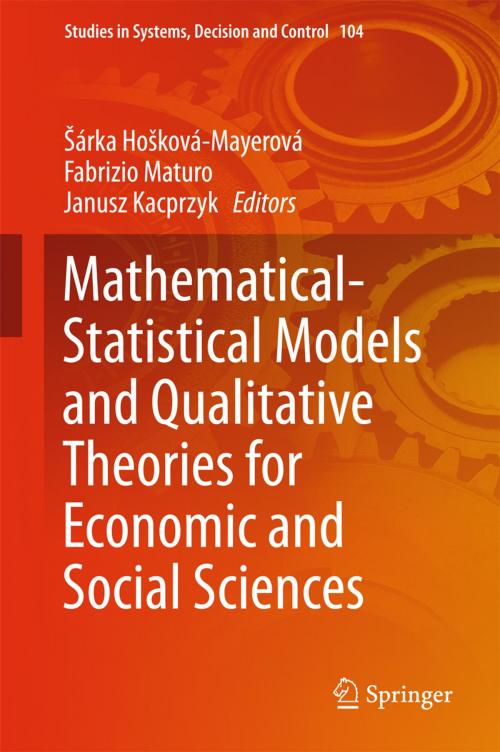 Cover of the book Mathematical-Statistical Models and Qualitative Theories for Economic and Social Sciences by , Springer International Publishing