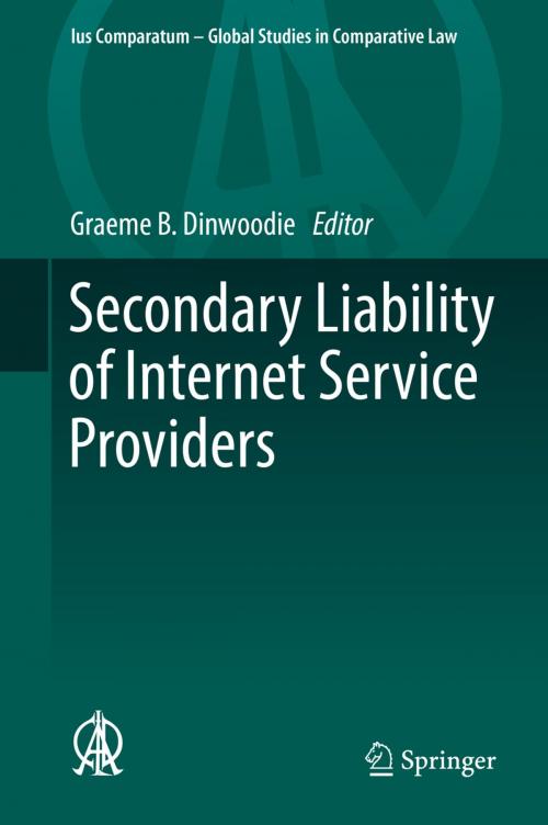 Cover of the book Secondary Liability of Internet Service Providers by , Springer International Publishing