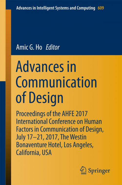 Cover of the book Advances in Communication of Design by , Springer International Publishing