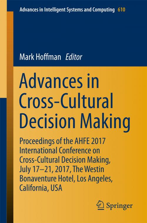 Cover of the book Advances in Cross-Cultural Decision Making by , Springer International Publishing