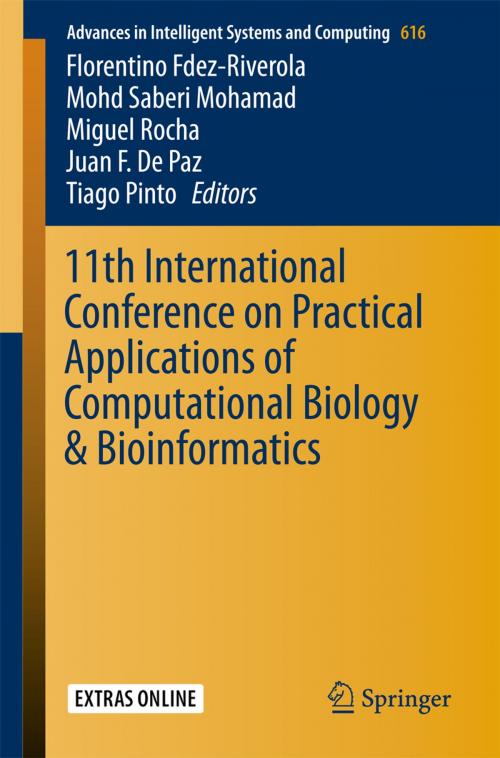 Cover of the book 11th International Conference on Practical Applications of Computational Biology & Bioinformatics by , Springer International Publishing