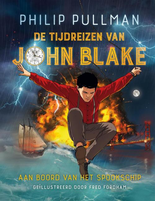 Cover of the book Aan boord van het spookschip by Philip Pullman, Fred Fordham, VBK Media
