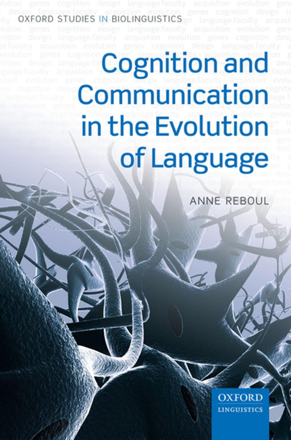 Big bigCover of Cognition and Communication in the Evolution of Language