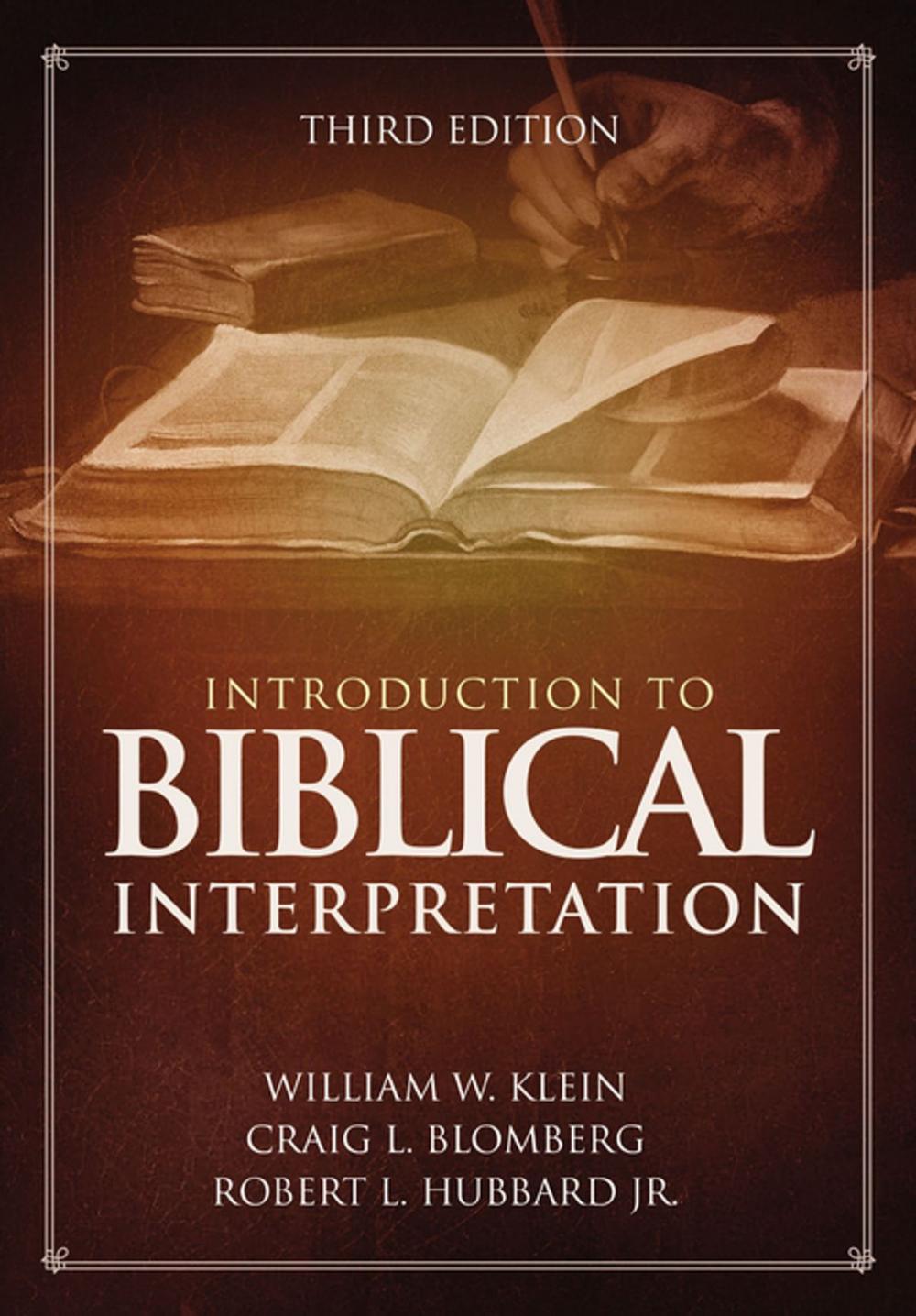 Big bigCover of Introduction to Biblical Interpretation