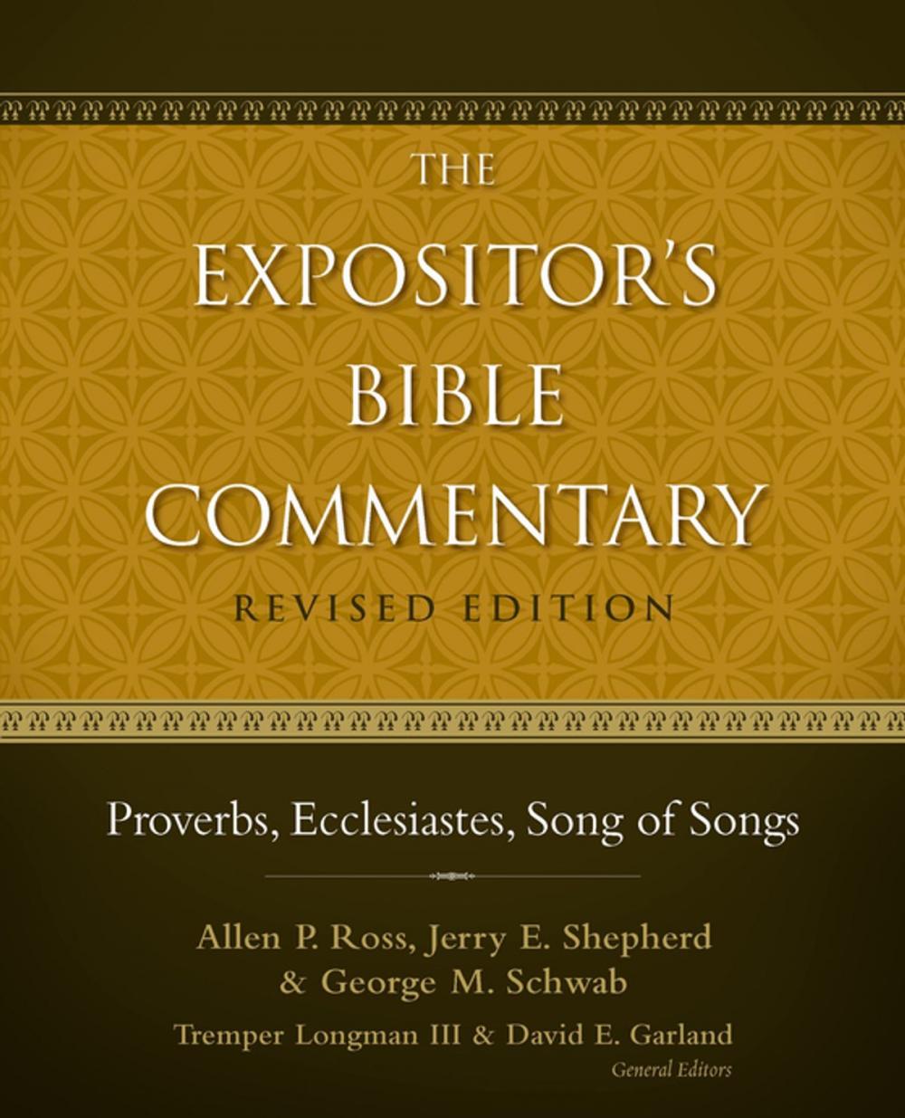 Big bigCover of Proverbs, Ecclesiastes, Song of Songs