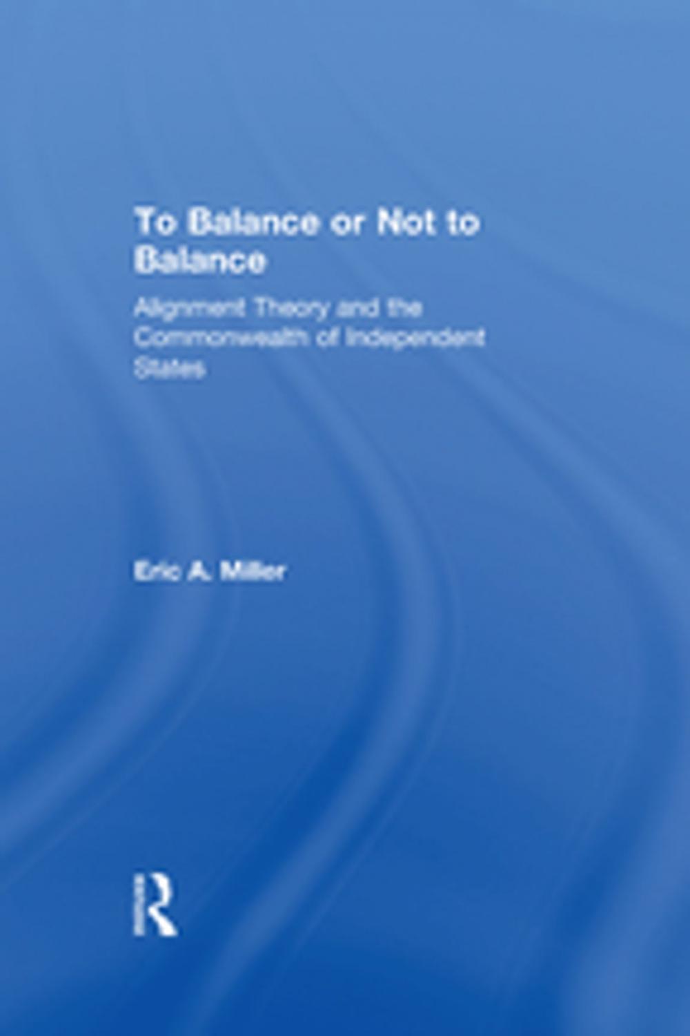 Big bigCover of To Balance or Not to Balance
