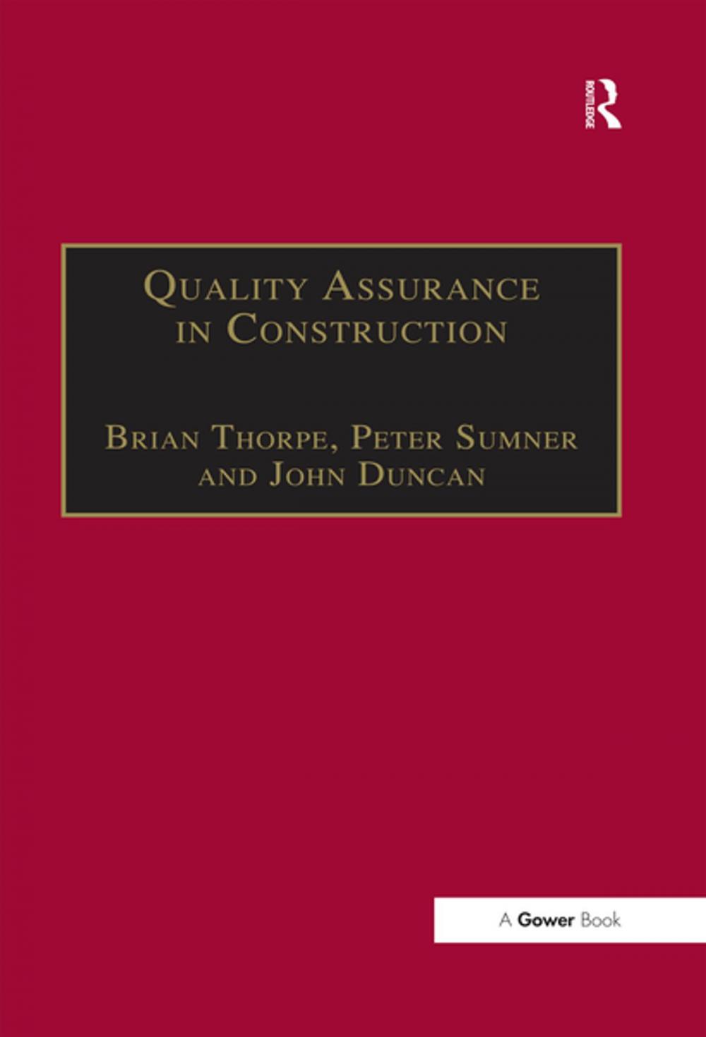 Big bigCover of Quality Assurance in Construction