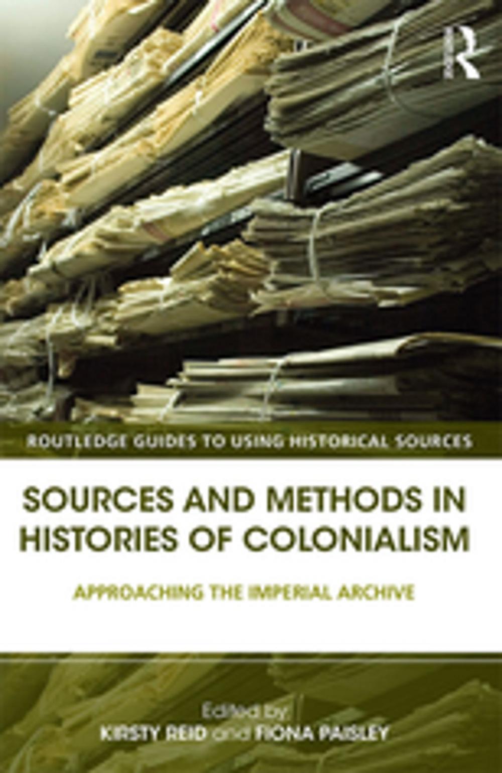 Big bigCover of Sources and Methods in Histories of Colonialism