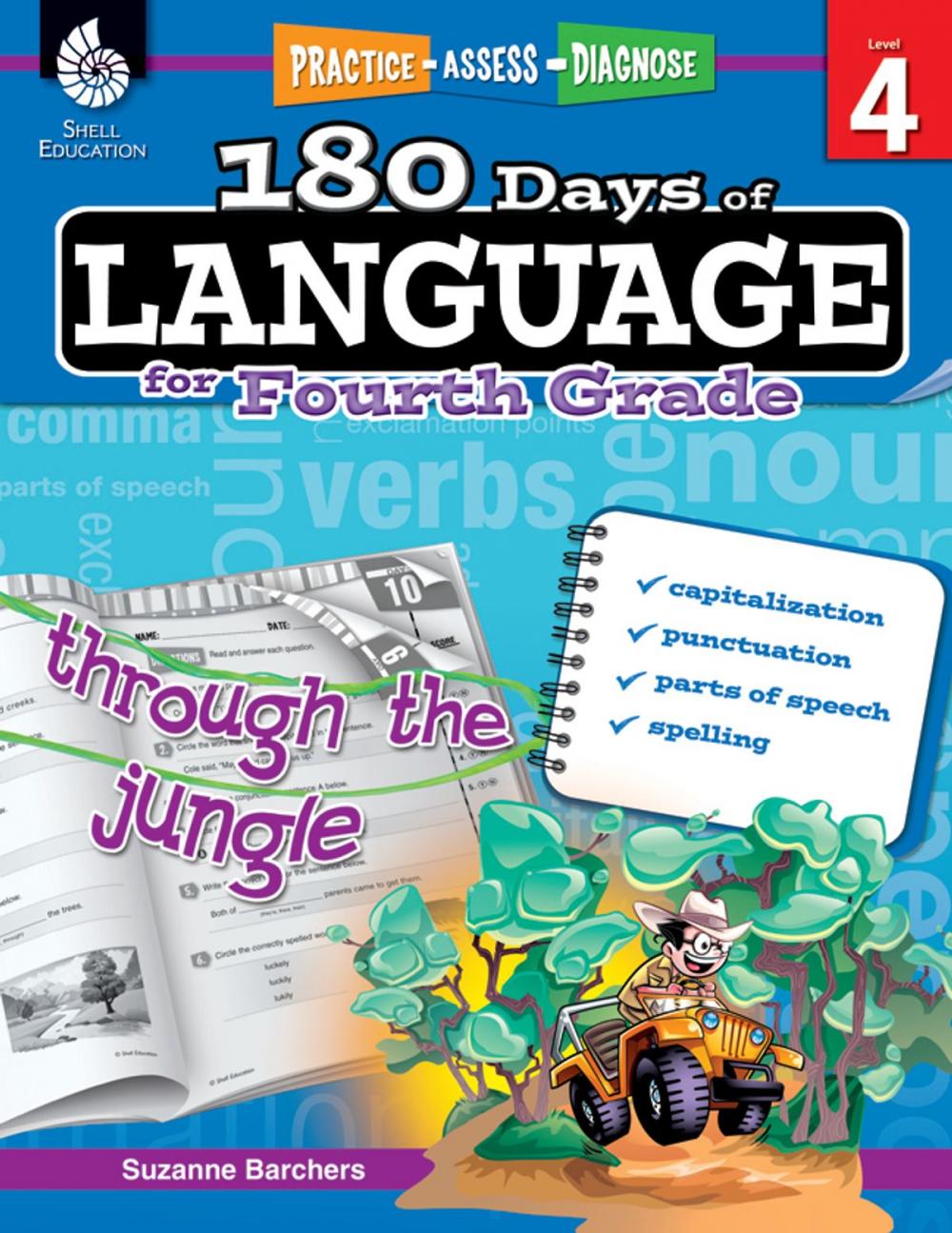 Big bigCover of 180 Days of Language for Fourth Grade: Practice, Assess, Diagnose
