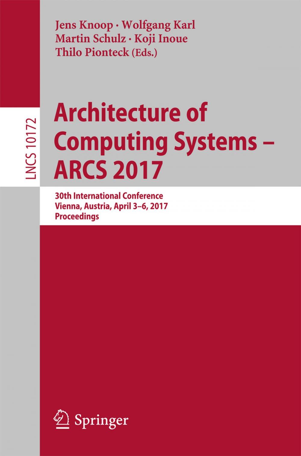 Big bigCover of Architecture of Computing Systems - ARCS 2017