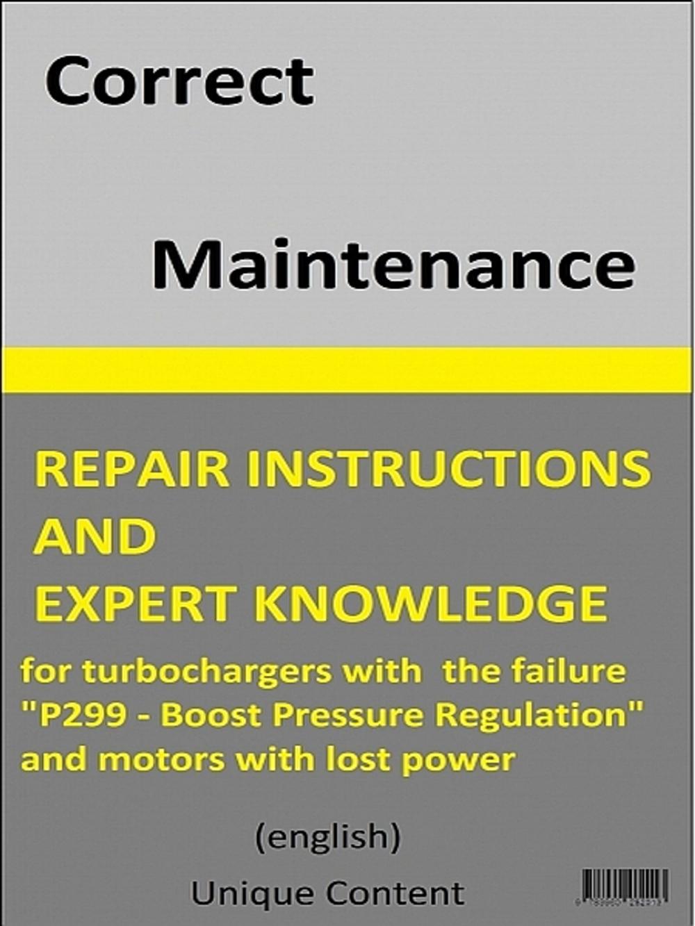 Big bigCover of Repair Instructions for Turbochargers