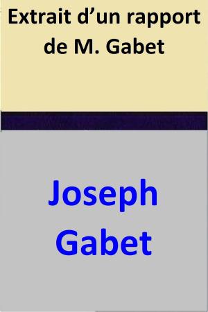 Book cover of Extrait d’un rapport de M. Gabet
