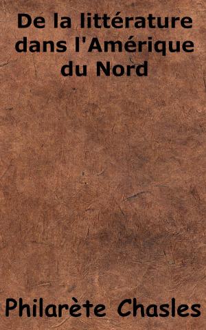 Cover of the book De la littérature dans l’Amérique du Nord by Ann Iverson