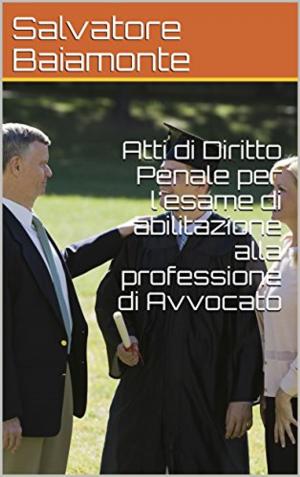 Cover of Atti di Diritto Penale per l'esame di abilitazione alla professione di Avvocato