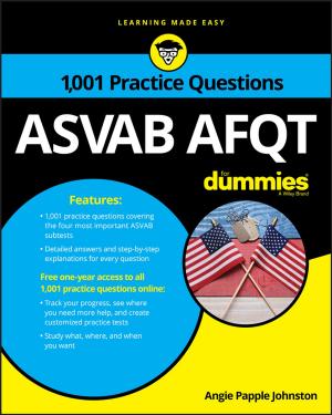 Cover of the book 1,001 ASVAB AFQT Practice Questions For Dummies by Allen C. Benello, Tobias E. Carlisle, Michael van Biema