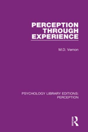 Cover of the book Perception Through Experience by Mary Beth Morrissey, Melissa Lang, Barney Newman