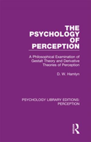 Book cover of The Psychology of Perception