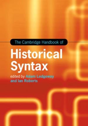 Cover of the book The Cambridge Handbook of Historical Syntax by David L. Clark, Nash N. Boutros, Mario F. Mendez