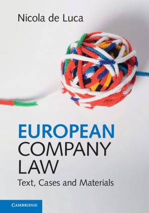 Cover of the book European Company Law by Sahar S. Huneidi