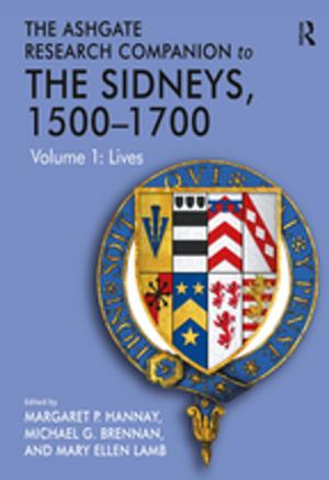 Book cover of The Ashgate Research Companion to The Sidneys, 1500–1700