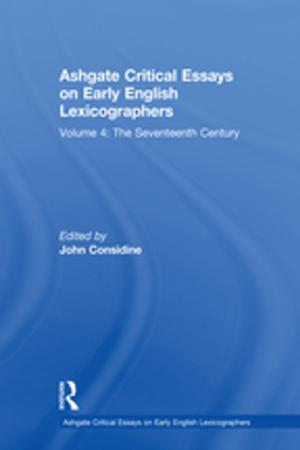 Cover of the book Ashgate Critical Essays on Early English Lexicographers by Alan S. Brown