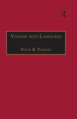 Cover of the book Voyage into Language by Aaron S. Richmond, Guy  A. Boysen, Regan A R Gurung