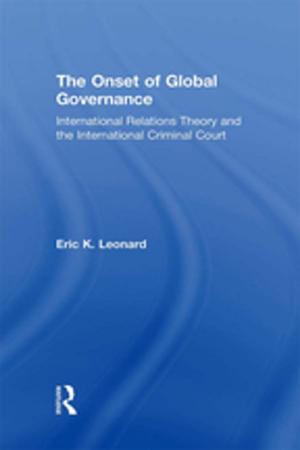 Cover of the book The Onset of Global Governance by Audrey Donnithorne