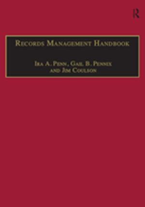 Cover of the book Records Management Handbook by Lisa Benton-Short, John Rennie Short