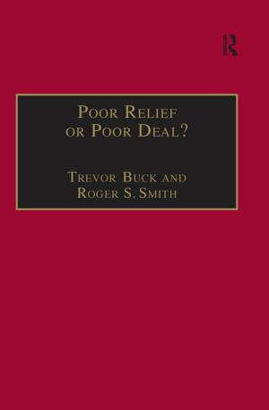 Cover of the book Poor Relief or Poor Deal? by David Dewar, Alison Todes, Vanessa Watson
