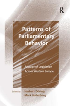 Cover of the book Patterns of Parliamentary Behavior by Dennis L. Carlson