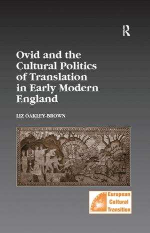 Book cover of Ovid and the Cultural Politics of Translation in Early Modern England