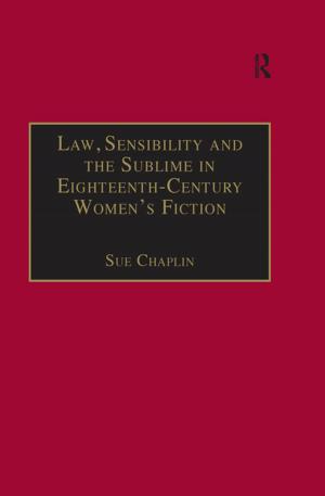 Cover of the book Law, Sensibility and the Sublime in Eighteenth-Century Women's Fiction by Anthony Pym