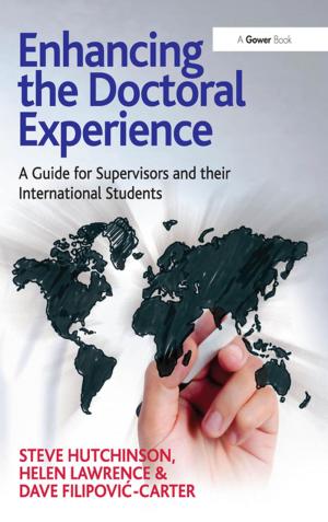 Cover of the book Enhancing the Doctoral Experience by David Lowe