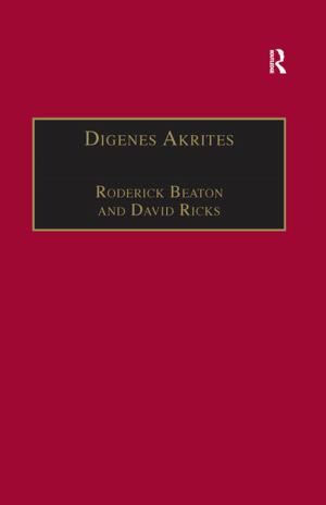 Cover of the book Digenes Akrites by Zerka T Moreno