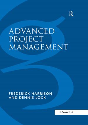 Cover of the book Advanced Project Management by David Butler