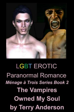 Cover of LGBT Erotic Paranormal Romance The Vampires Owned My Soul (Ménage à Trois Series Book 2)