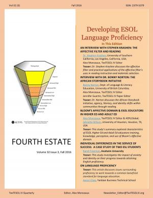 Cover of Developing ESOL Language Proficiency